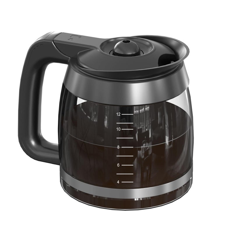 CE251 12Cup Glass Carafe Pot Replacement Compatible with Ninja Coffee Brewer Maker Fit Models CE251 CE201 CE201C CE200 CE200C Model XGLSLID200 1 Pack