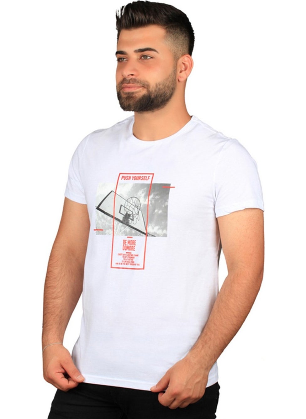 Manta - Mnt 2406 S. Collar Pot Printed Men's T-Shirt - Image 1