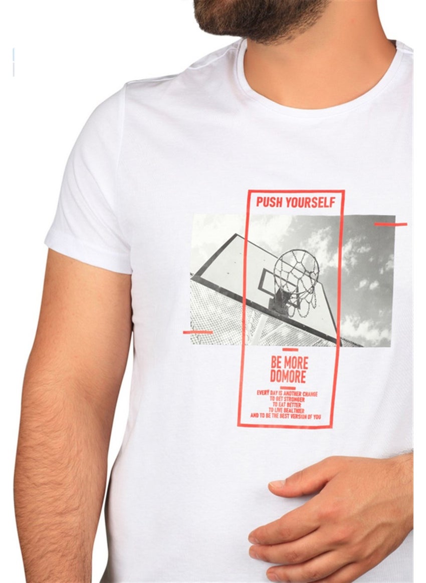 Manta - Mnt 2406 S. Collar Pot Printed Men's T-Shirt - Image 1