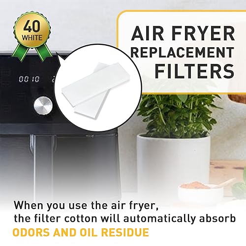 EUSTREER 40 Pcs Air Fryer Replacement Filters for 6QT Instant Vortex Plus Air Fryer with ClearCook and OdorErase, Replacement Odor Erase Air Filters for Instant Vortex Plus 6QT - Image 2