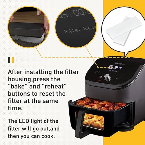EUSTREER 40 Pcs Air Fryer Replacement Filters for 6QT Instant Vortex Plus Air Fryer with ClearCook and OdorErase, Replacement Odor Erase Air Filters for Instant Vortex Plus 6QT - Image 4