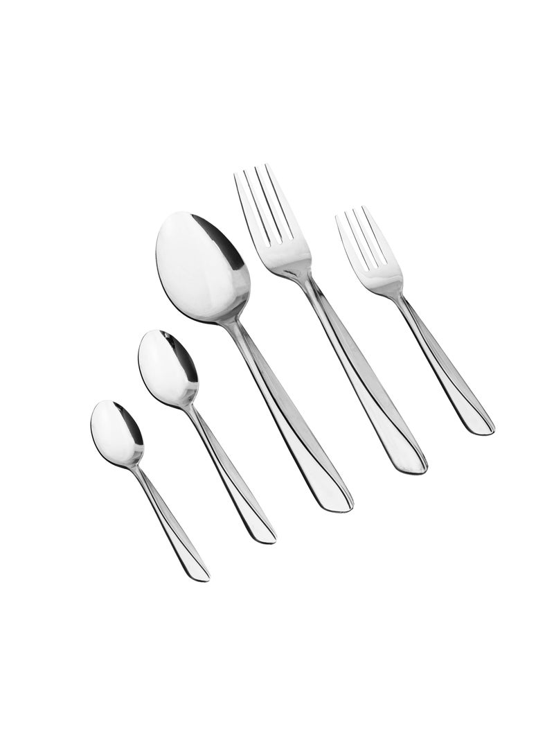 Hic 30 Piece Japanese Silver Stainless Steel Spoon Set  - Image 1
