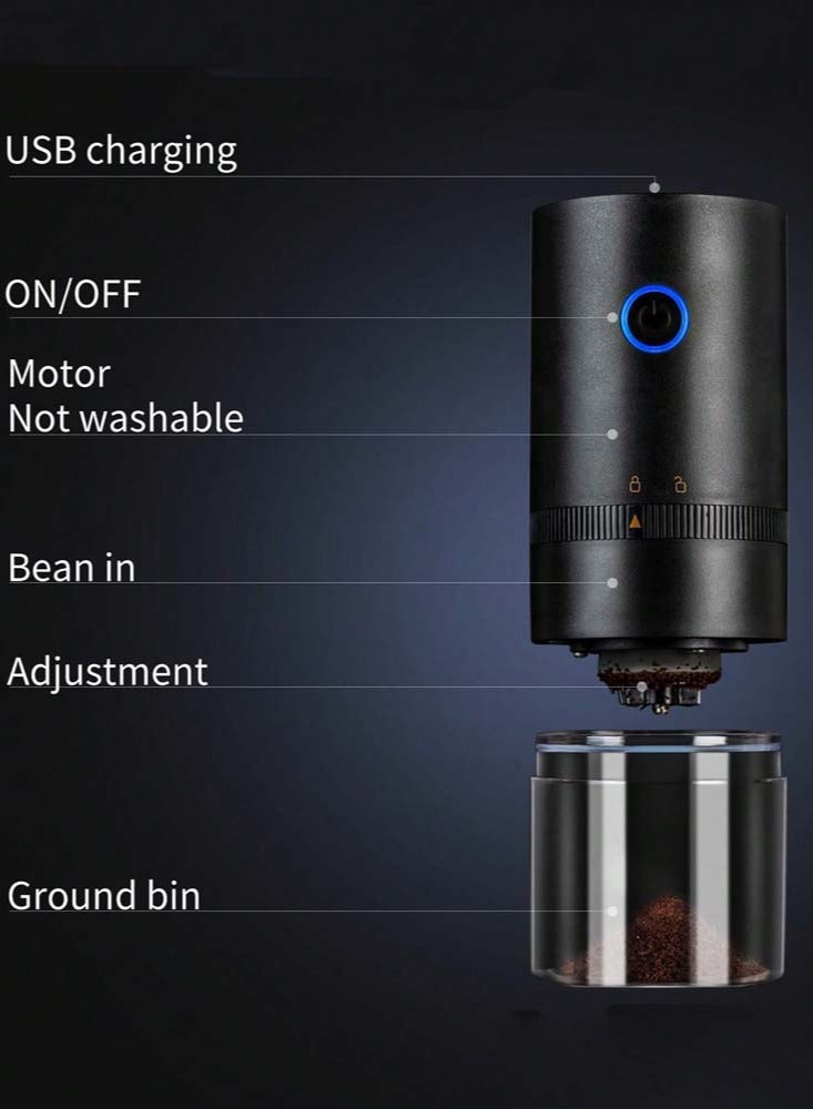 Portable Electric Coffee Grinder – Lightweight, Wireless, Quick Clean, Adjustable Grind Settings, Long Battery Life, for Fresh Coffee Anytime, Anywhere  - Image 2