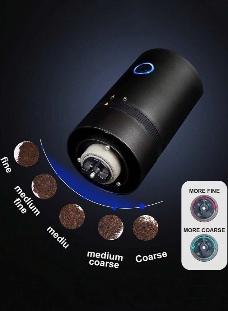 Portable Electric Coffee Grinder – Lightweight, Wireless, Quick Clean, Adjustable Grind Settings, Long Battery Life, for Fresh Coffee Anytime, Anywhere  - Image 3