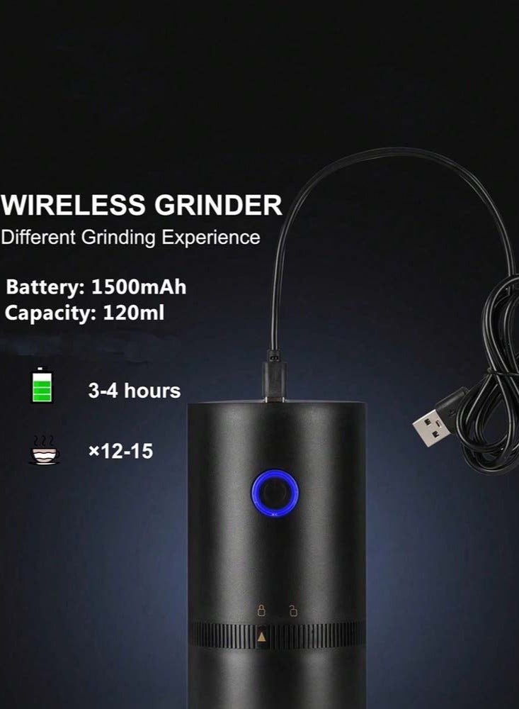 Portable Electric Coffee Grinder – Lightweight, Wireless, Quick Clean, Adjustable Grind Settings, Long Battery Life, for Fresh Coffee Anytime, Anywhere  - Image 4