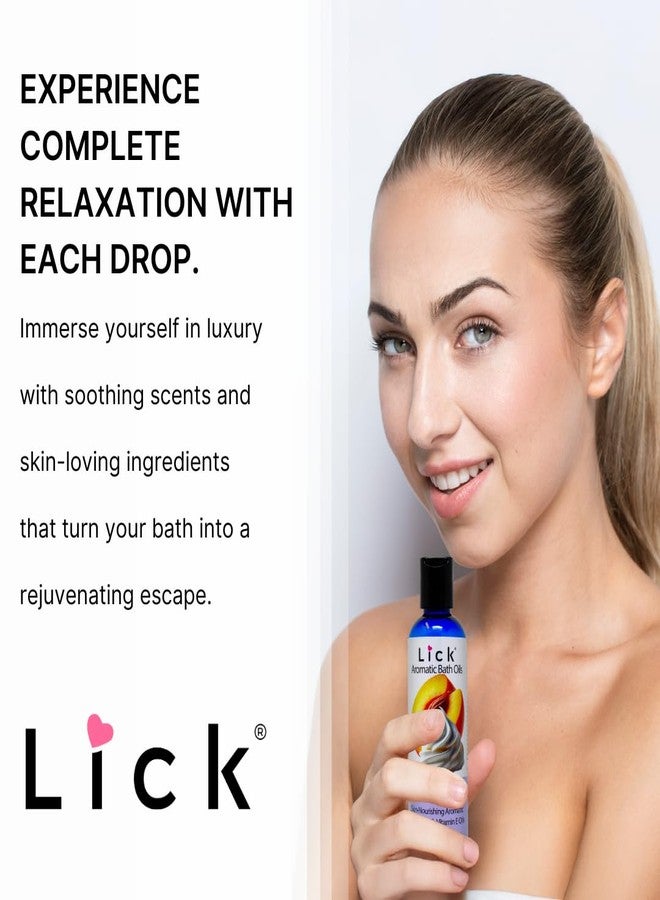ليك زيت استحمام عطري برائحة الخوخ والكريمة المخفوقة - مزيج حلويات فاخر - زيوت عطرية لنقع البشرة وتنعيمها، 4 أونصات - Image 3