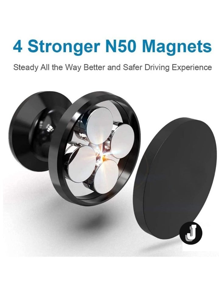 JAJEEK Magnetic Mobile Holder for Car – Rotary Suction Cup Design (Black), Secure Mount for Smartphones - Image 2