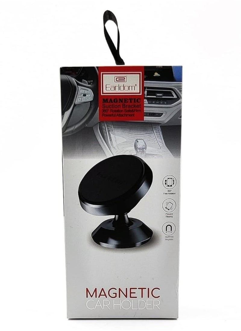 JAJEEK Magnetic Mobile Holder for Car – Rotary Suction Cup Design (Black), Secure Mount for Smartphones - Image 5