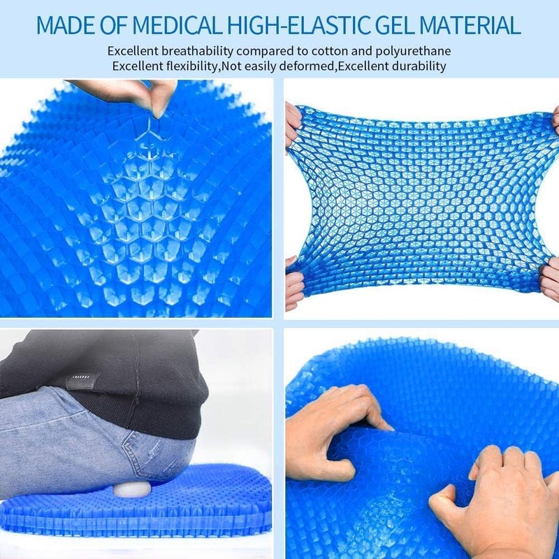 Bulfyss Medical-Grade Gel Seat Cushion, SmartGRID Ortho Pro Seat Cushion, Double-Sided | Office Chair, Car Or Home | Reduces Lower Back, Spine, Hip Pain | Posture Correction - Image 5