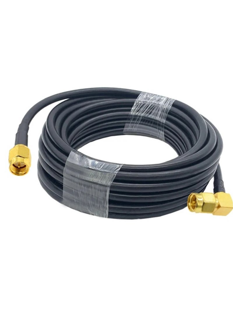 Ohm OHM Antenna Extension SMA Male 90° to SMA Male RG223 Cable (50 Ohm) 