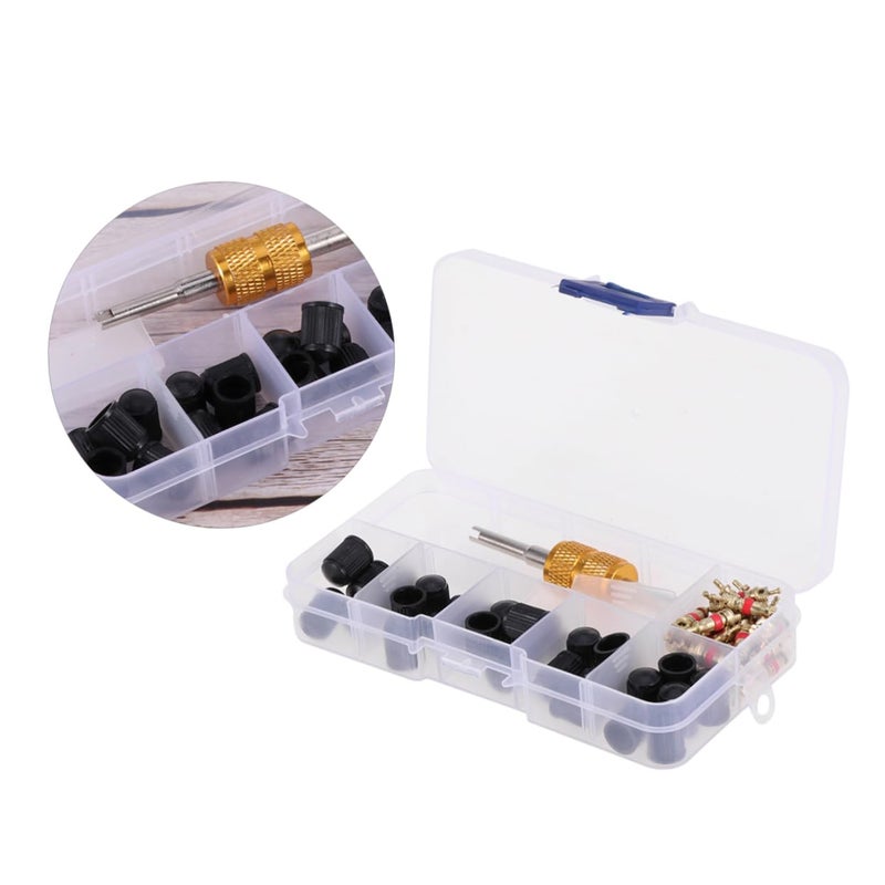 61 Pcs Tire Valve Core Tool Set for Car Bike Motorcycle Easy Installation and Disassembly - Image 2