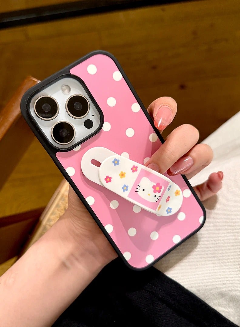 NIBEMINENT Minimal Polka Dot Protective TPU Case Cover For IPhone 16, Foundation