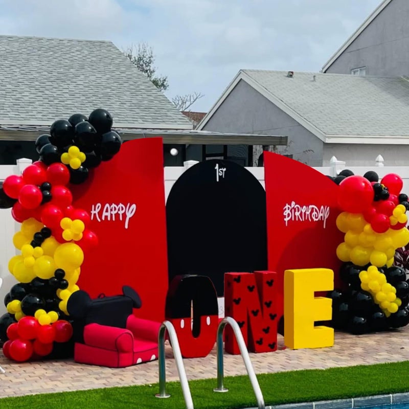 Ymsz Red Black Yellow Balloons Arch Kit  134Pcs Red And Yellow Latex Balloons For Birthday  Baby Shower  Graduation Party Decorations - Image 5