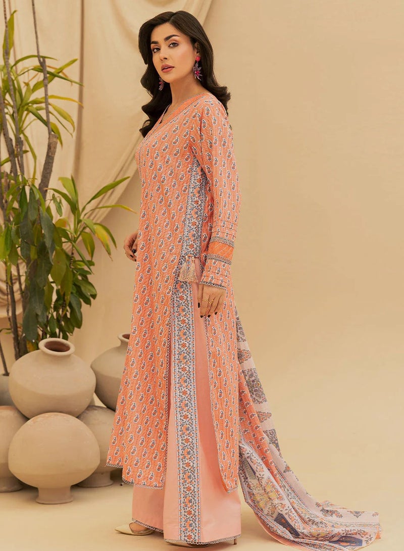 Safwa Safwa | Safron Vol-02 | Fine Digital Printed Lawn Unstitched 3Pc Suit | SAF-11 | Pakistani Dress Unstitched  - Image 3