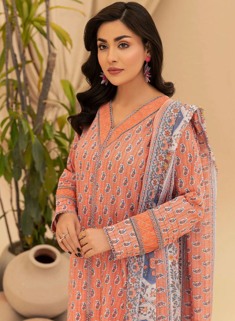Safwa Safwa | Safron Vol-02 | Fine Digital Printed Lawn Unstitched 3Pc Suit | SAF-11 | Pakistani Dress Unstitched  - Image 4