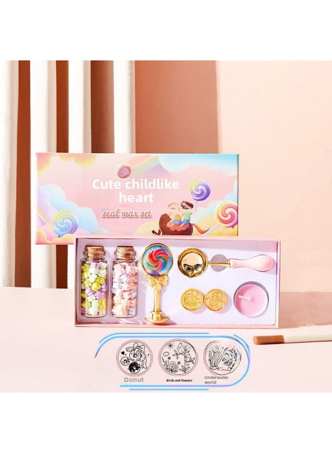BLOT Fire Paint Seal Full Set Of Source Manufacturers Envelope Sealing Wax Creative Star Fire Paint Wax Grain Set - Image 1