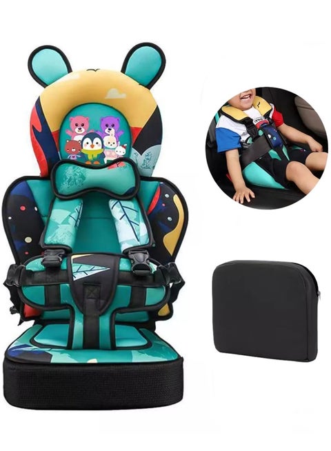 Lightweight Portable Baby Booster Car Seat, Travel Car Seat, Children's car seat Cushion, Car Seat Pad, Travel Car Seat Accessories with Seat Belt and Booster Seat Pad for Car, Stroller