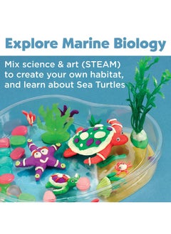 Creativity for Kids Create With Clay Turtle Lagoon Marine Biology Crafts For Kids Build A Sea Turtle Habitat With Clay, Multi (6238000) Medium  - Image 3