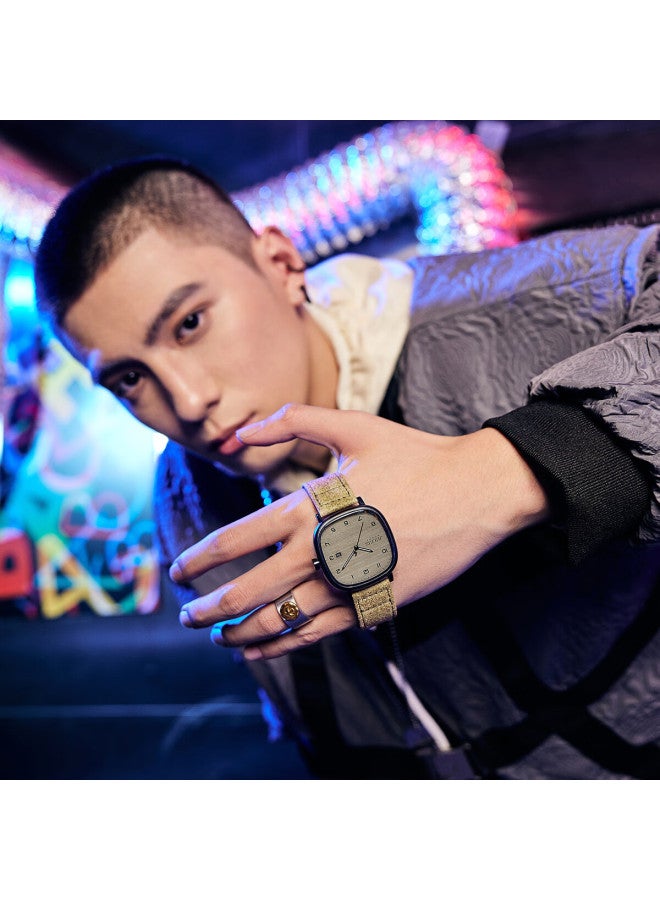 Julius Men'S Casual Sports Calendar Luminous Waterproof Quartz Student Exam Watch Khaki Jah-123B-1 - Image 2