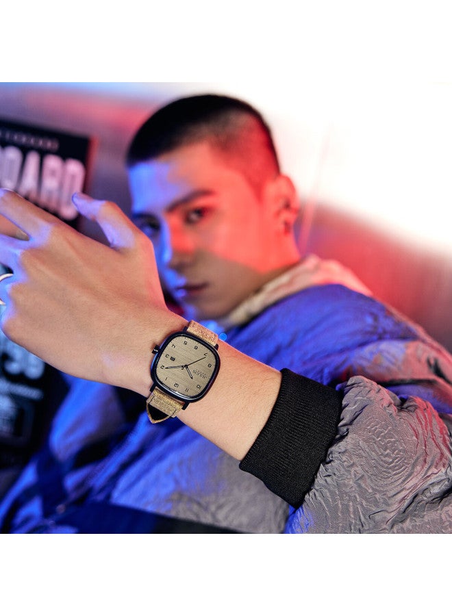 Julius Men'S Casual Sports Calendar Luminous Waterproof Quartz Student Exam Watch Khaki Jah-123B-1 - Image 1