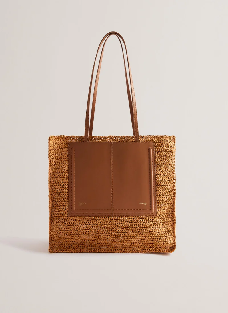 Ted Baker Ashvi Raffia Top Handle Tote