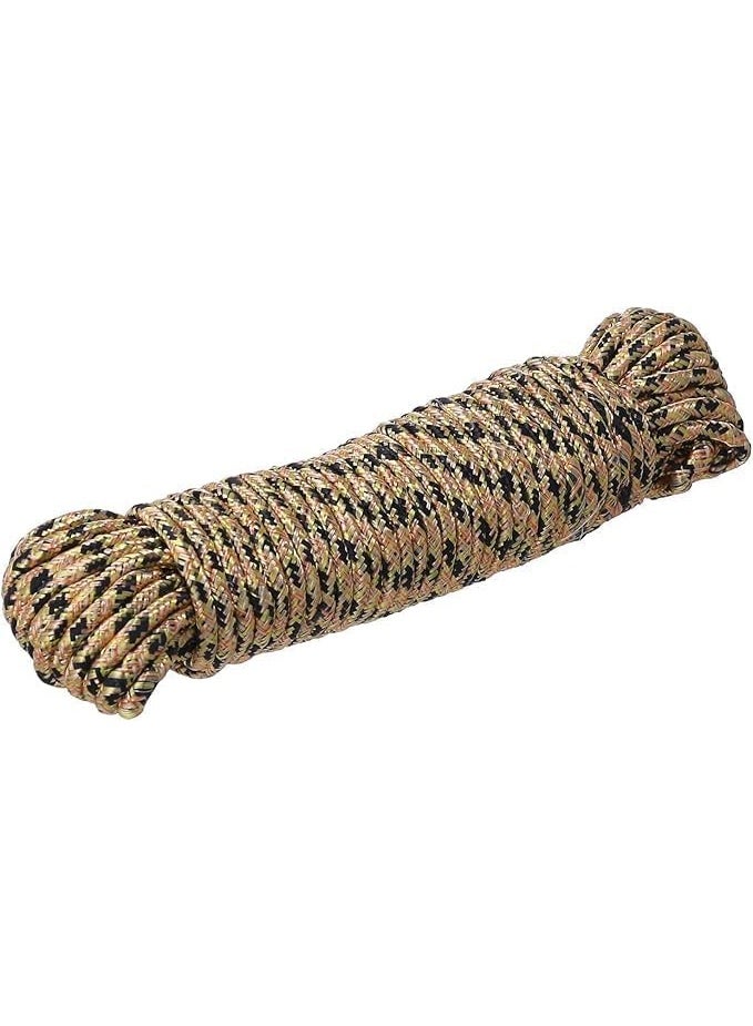 Braided Clothes Line Rope, 11 Meters, Camouflage Pattern