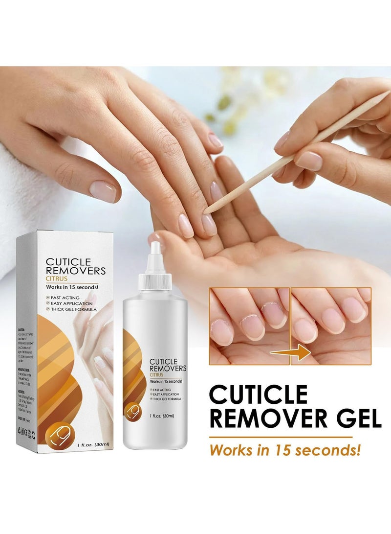 EELHOE Cuticle Remover Cream, Professional Nail Care, Nail Cuticle Remover Gel, Moisturizing, Strengthening Cuticle Remover, for Brittle Nails, Hang Nails + Dry Cuticles, Instant Cuticle Remover - Image 2