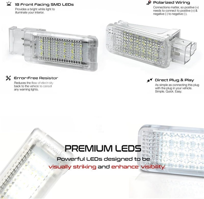 Wivplex LED Footwell Light Set for Various Audi Models - Image 2