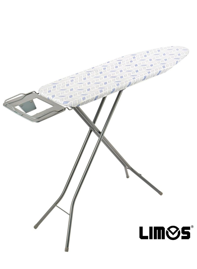 LIMOS Ironing Board Ironing Table assorted color with Powder Coated Carbon Steel Iron Table with Adjustable Height Mechanism Heat Resistant Cotton Cover - 110x34 cm - Image 1