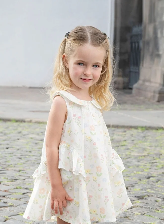 ديف اند بيلا فستان صيفي مزين بكشكش وطبعة زهور