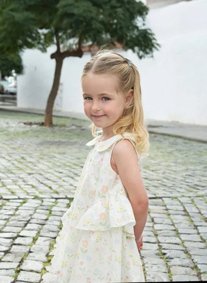 ديف اند بيلا فستان صيفي مزين بكشكش وطبعة زهور