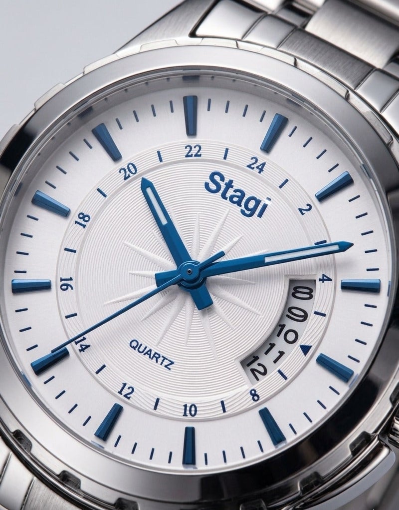 Stagi Luxury Classic Men’s Watch – Silver Design with Royal Blue Accents – Water Resistant with Durable Rust-Resistant Stainless Steel Case – Elegant and Practical Formal Watch - Image 2