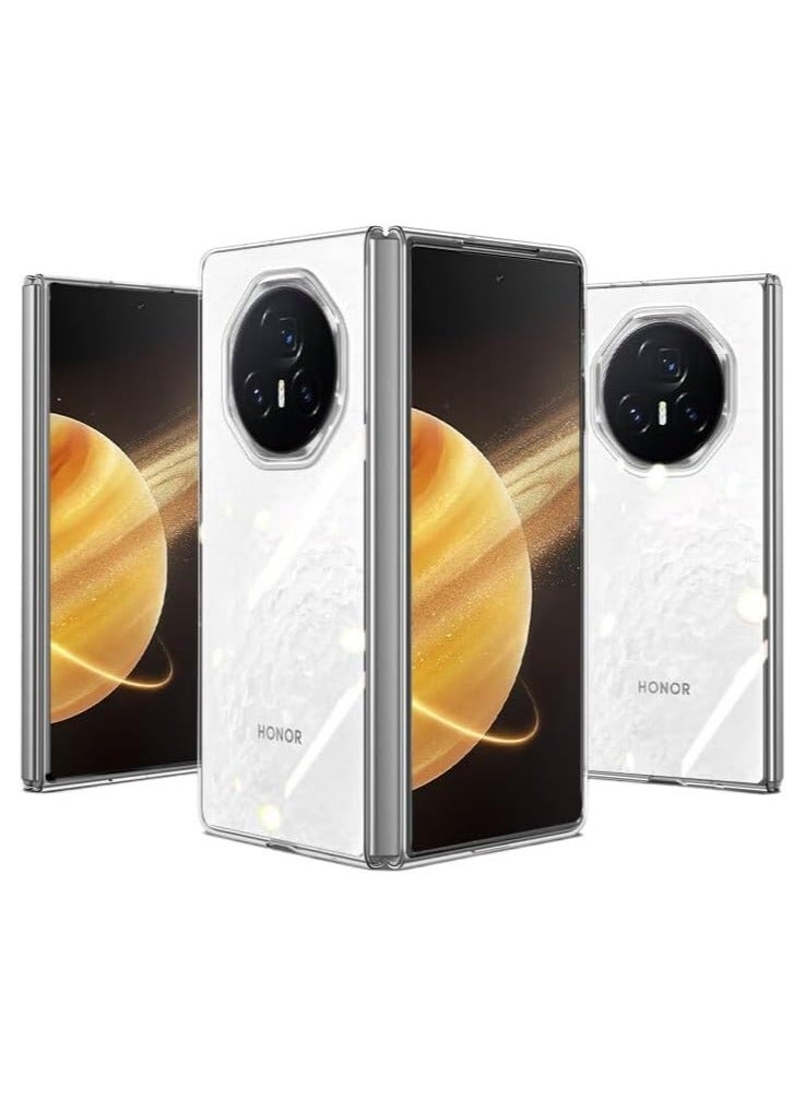 Compatible with Honor Magic V3 Case Clear, 【Anti-Yellow】 Ultra-Thin Slim Fit Transparent Hard PC Protective Phone Case for Magic V3 - Image 1