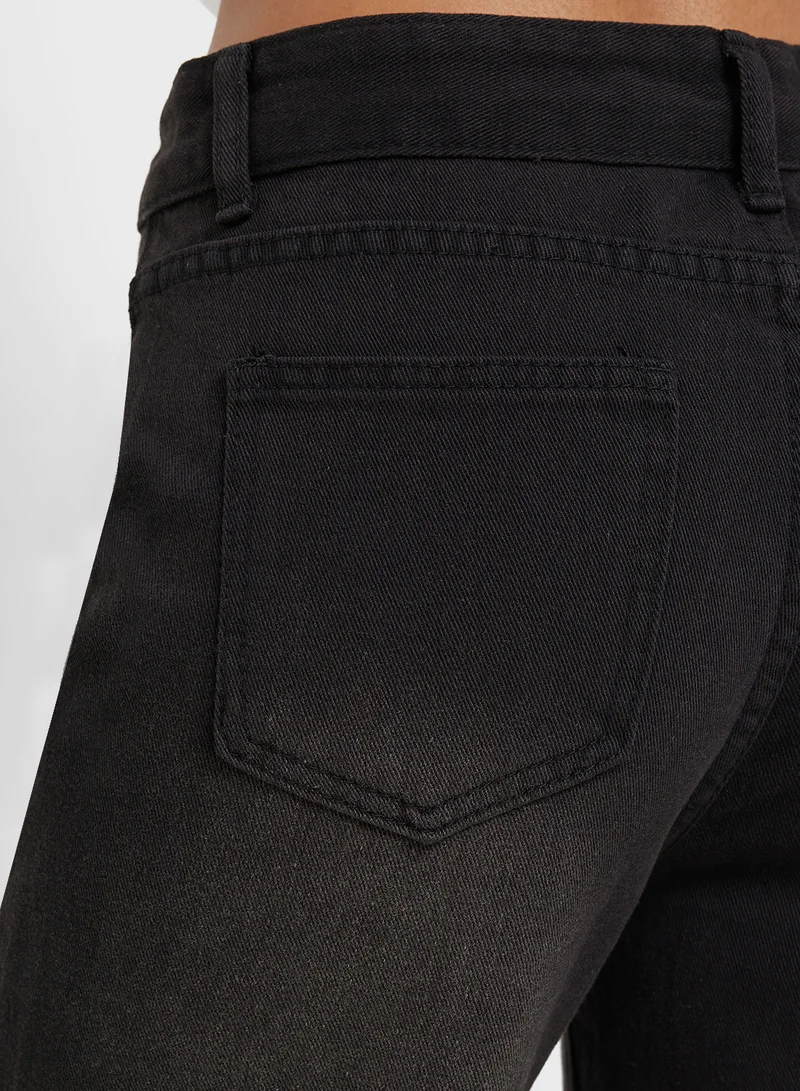 Ginger Mid Rise Straight Fit Jeans