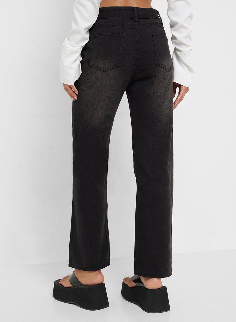 Ginger Mid Rise Straight Fit Jeans - Image 3