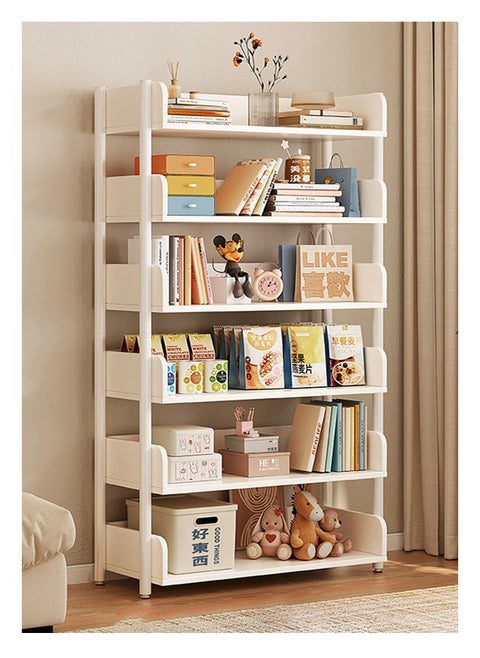 Six Layer Storage Bookshelf Multi Layer Floor Standing Storage Rack (83*24*170 cm)