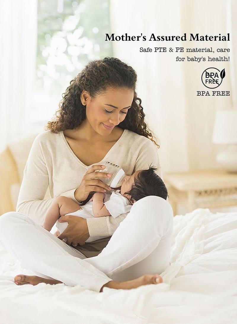 60-Pack Premium Breast Milk Storage Bags (150ml) - Pre-Sterilized with Double Zip Lock | Includes Free Marker Pen | Safe for Freezing & Refrigeration