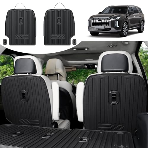 HOUCLEMIC Second Row Backrest Mats for 2020-2025 Hyundai Palisade All Weather TPE Seat Back Covers Kick Mats for 2024 2025 Hyundai Palisade Accessories-7 Passenger Only - Image 1