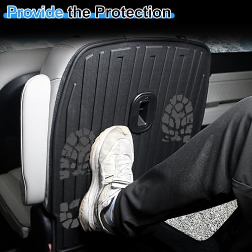 HOUCLEMIC Second Row Backrest Mats for 2020-2025 Hyundai Palisade All Weather TPE Seat Back Covers Kick Mats for 2024 2025 Hyundai Palisade Accessories-7 Passenger Only - Image 5