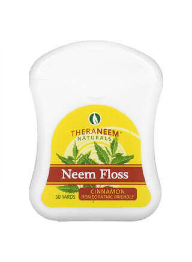 ORGANIX SOUTH Organix South, TheraNeem Naturals, Neem Floss, Cinnamon, 50 Yards