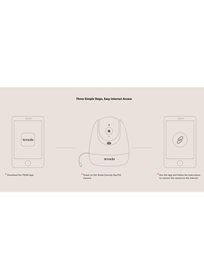 Tenda - Camera CP3 PRO 2k (3mp) Indoor Wireless - Image 1