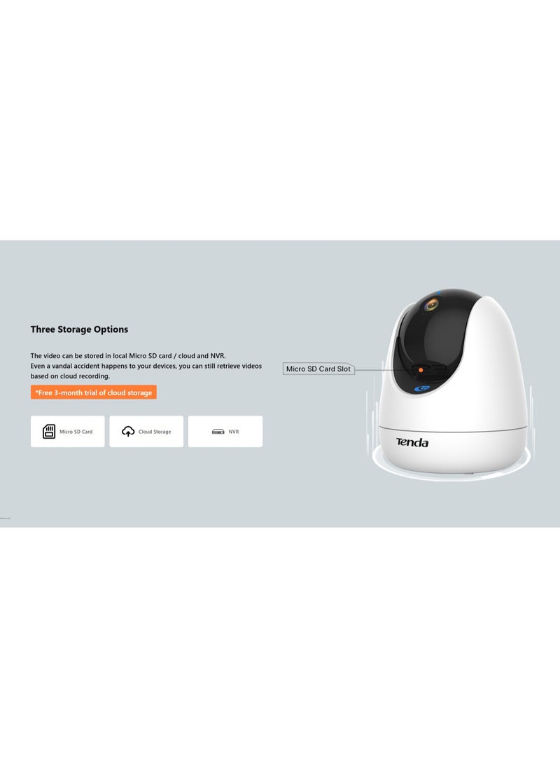 Tenda - Camera CP3 PRO 2k (3mp) Indoor Wireless - Image 1