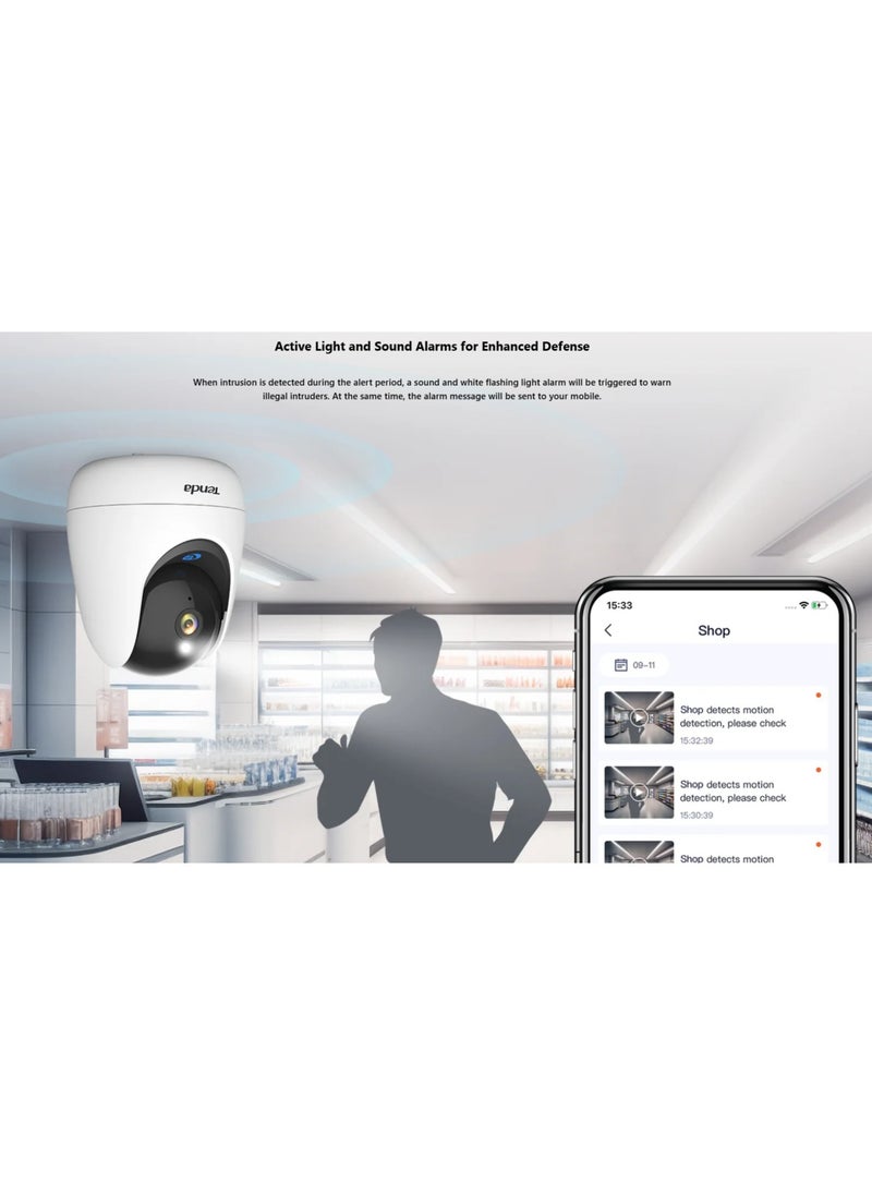 Tenda - Camera CP3 PRO 2k (3mp) Indoor Wireless - Image 1