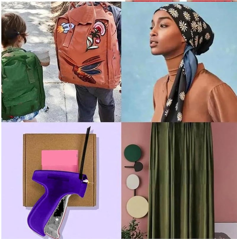 Portable Sewing Machine Hemming Gun Quick Clothing Fixer Purple ABS Tool - Image 3