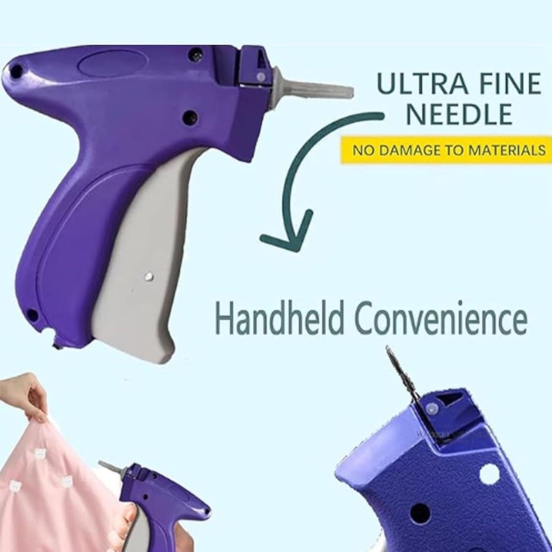 Portable Sewing Machine Hemming Gun Quick Clothing Fixer Purple ABS Tool - Image 4