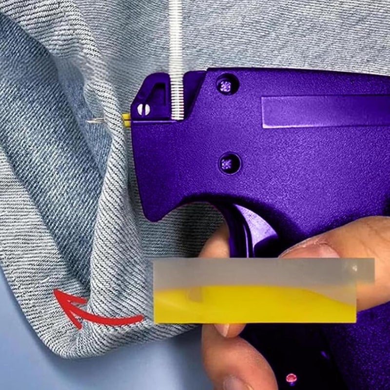Portable Sewing Machine Hemming Gun Quick Clothing Fixer Purple ABS Tool - Image 5