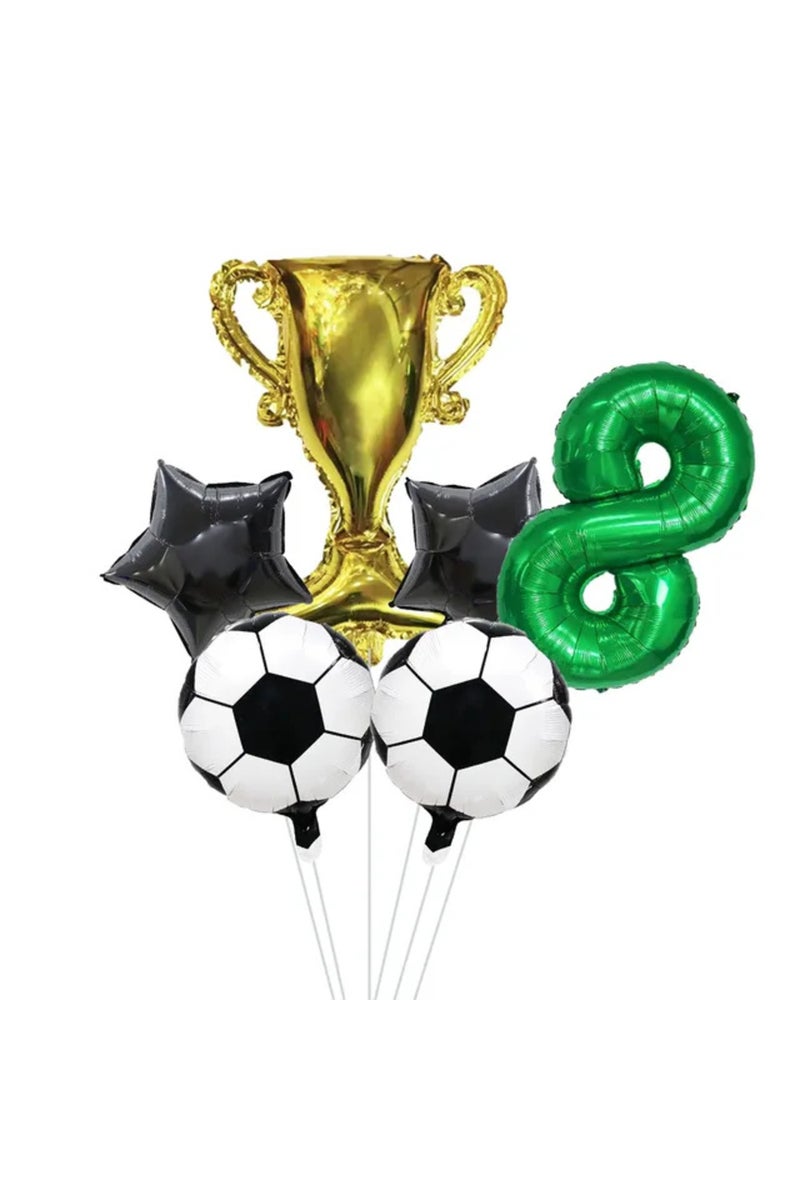 Other number 8 32inch Green Digit Number Globos Football Helium Balloons Trophy Balloon Children's G