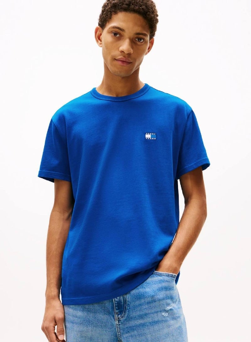 TOMMY JEANS Tonal Tommy Badge Crew Neck T-Shirt - Image 1