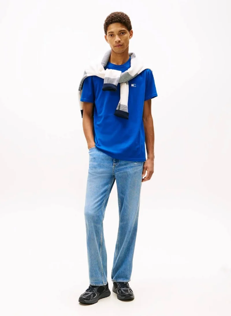 TOMMY JEANS Tonal Tommy Badge Crew Neck T-Shirt