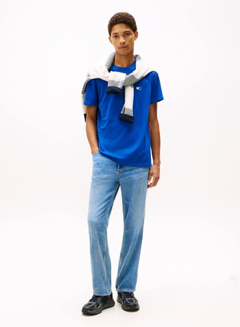 TOMMY JEANS Tonal Tommy Badge Crew Neck T-Shirt - Image 3